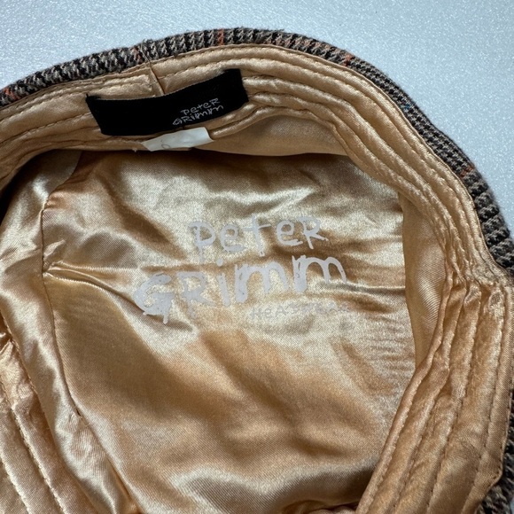 Peter Grimm Cap Driving Hat Medium Brown Floral art 1920s - Picture 5 of 8